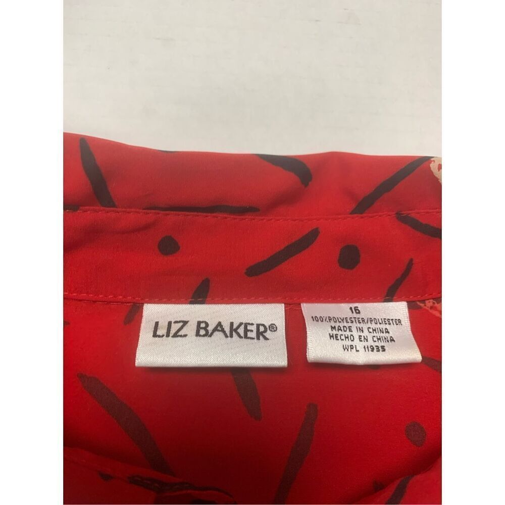 Patterned Button Down Vintage Blouse - image 5